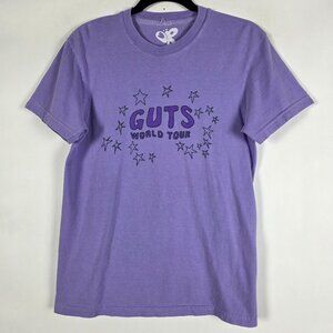 Olivia Rodrigo Guts World Tour Music Womens Small Short Sleeve Purple T Shirt